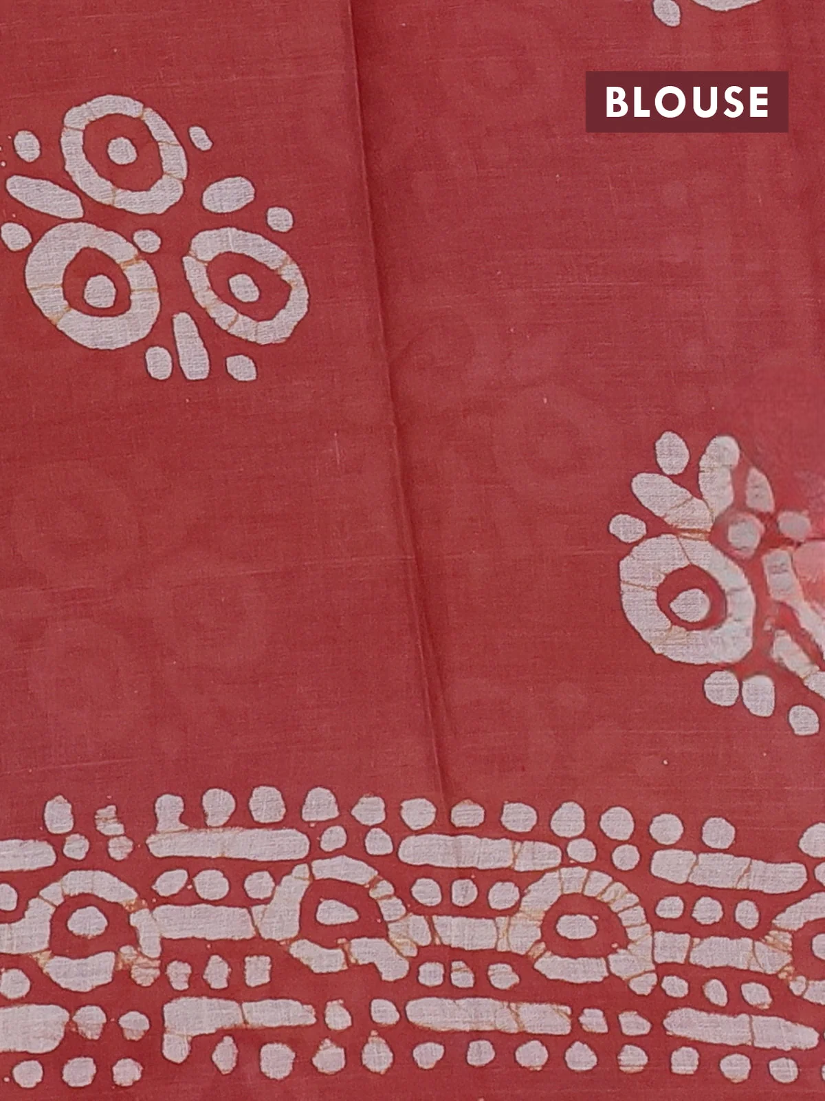 Multicolour and Pastel Maroon Batik Printed Cotton Saree